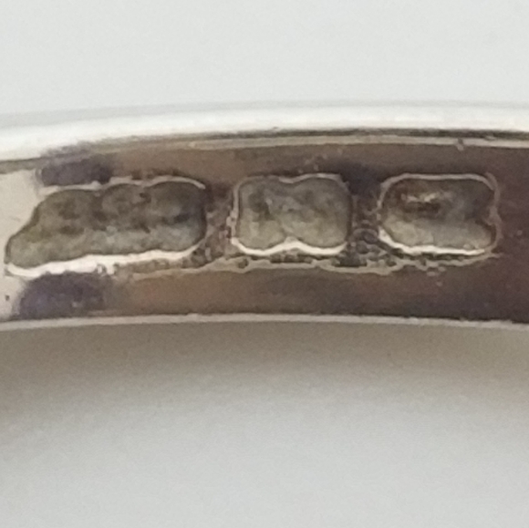 STERLING SILVER, RUBY & CZ VINTAGE KOREA LADIES RING - Picture 6 of 6